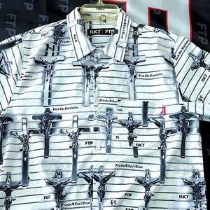 FTP x Fuct crucifix button up short sleeve
